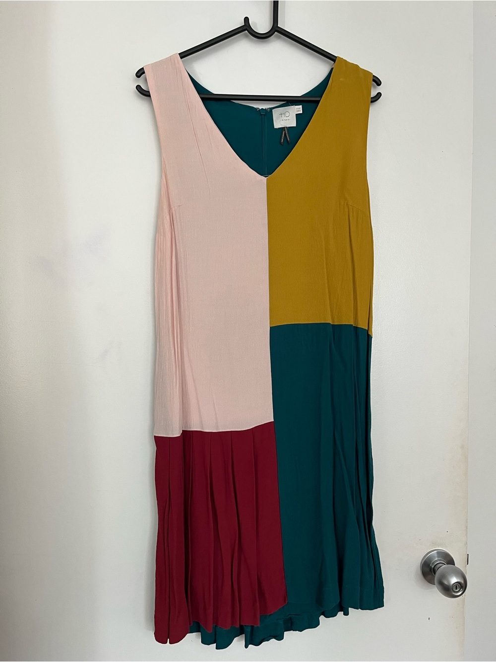 Color block drop waist dress by HD In Paris / Anthropology size 12